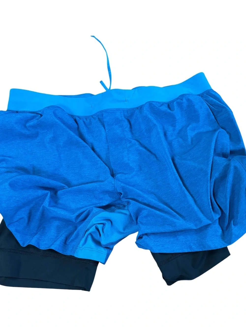 Lululemon T.H.E. Short 7" Nulux Liner Heathered Vivid Aqua men’s size XXL - Picture 9 of 10